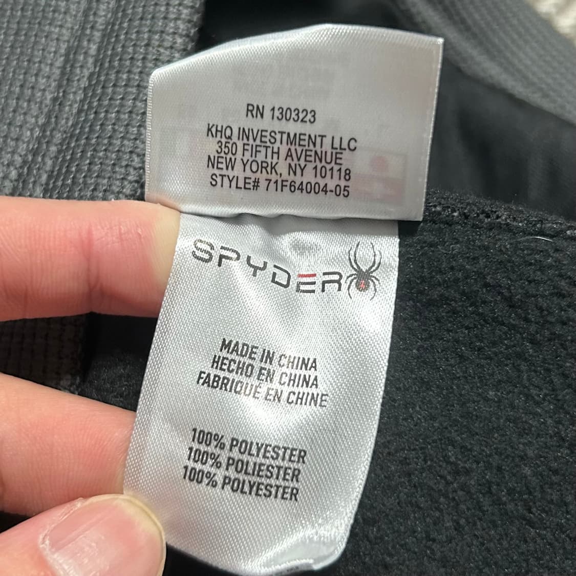 [M] Spyder 스파이더 기모 배색 집업 져지 상품이미지7