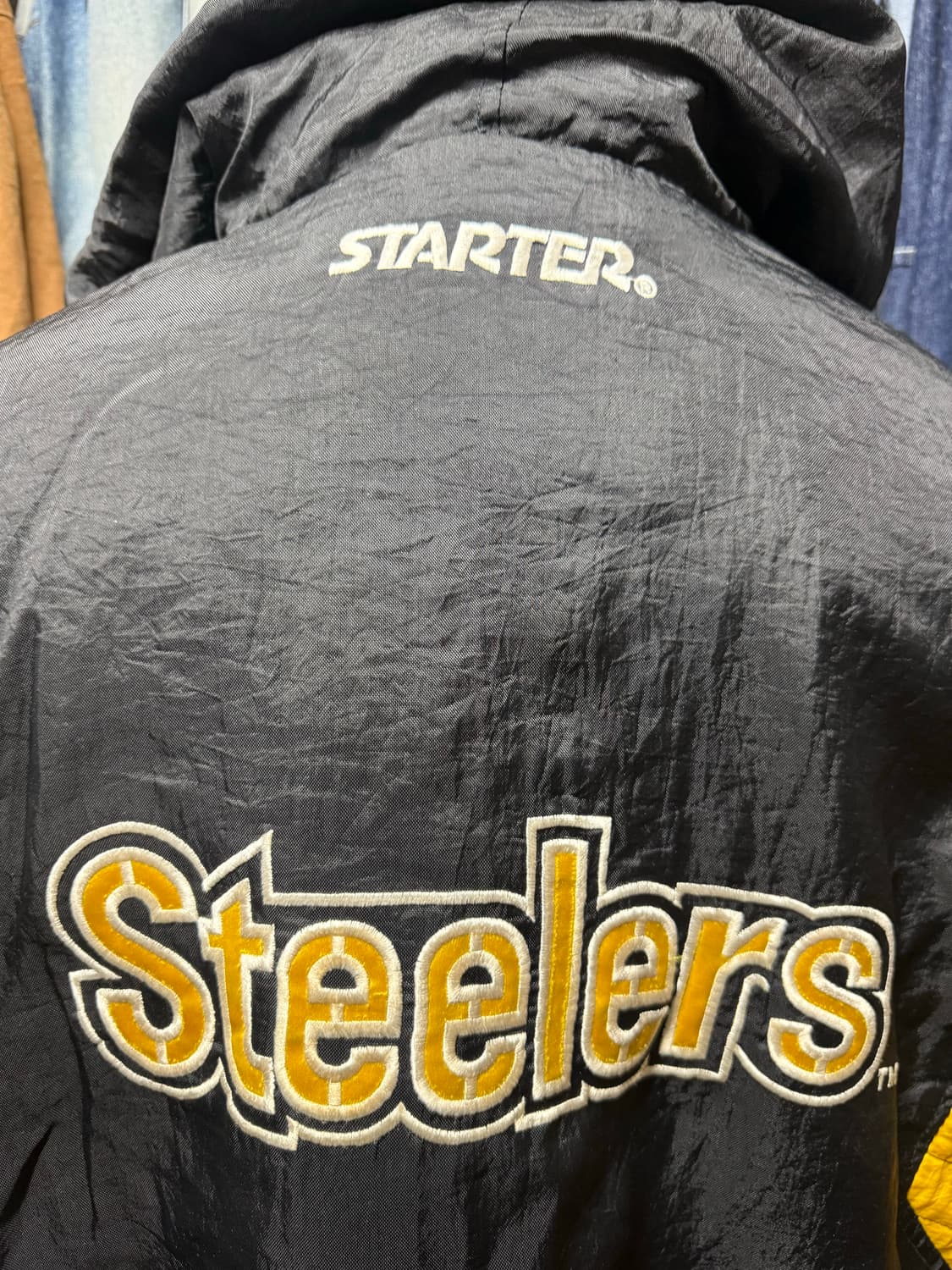 [L] 스타터 NFL 피츠버그 스틸러스 아노락 패딩 상품이미지9