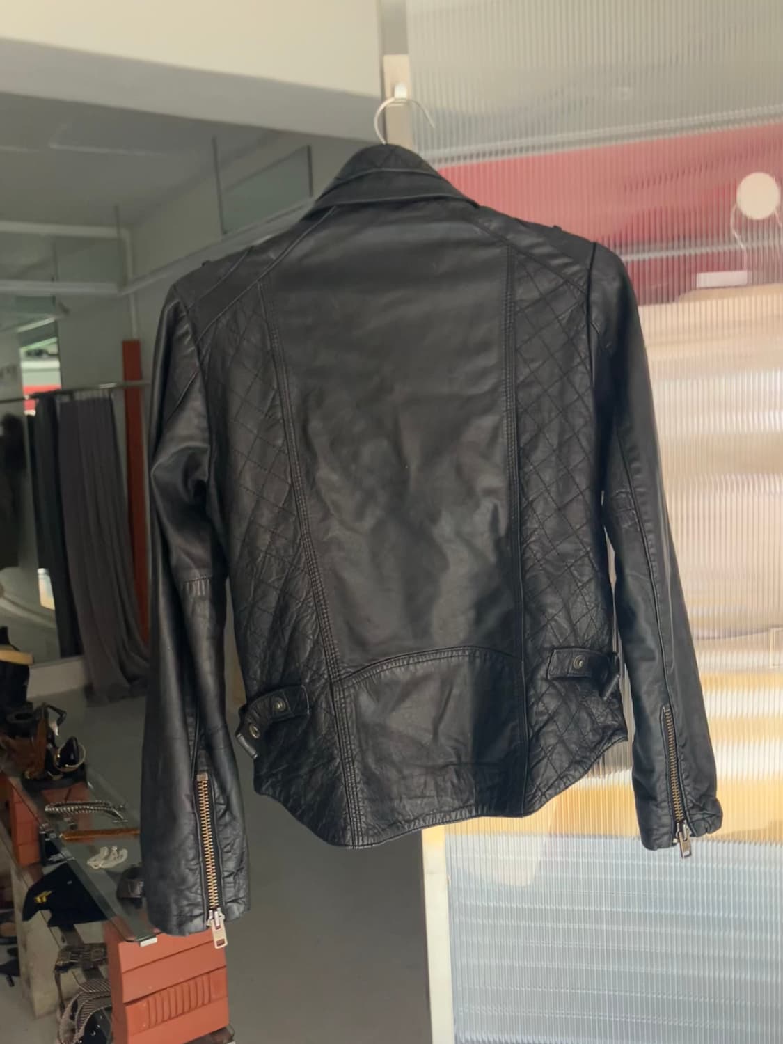 바이커 레더자켓  상품이미지4