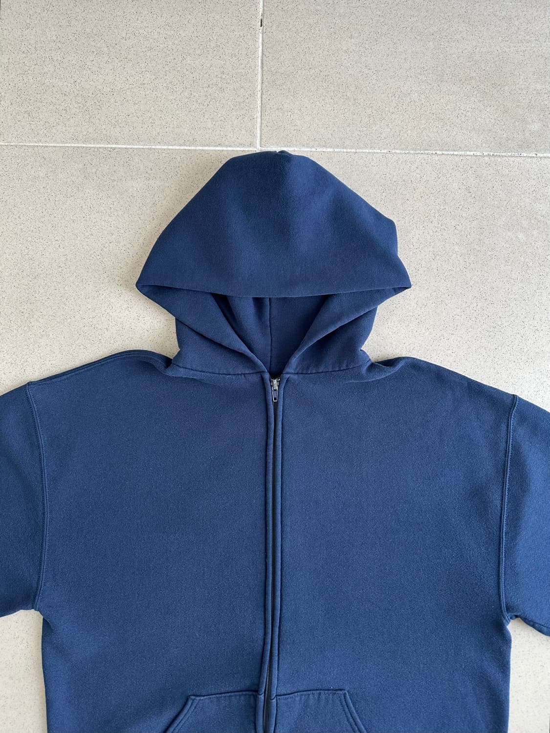 90s 빈티지 러셀 후드집업 네이비 L USA 상품이미지4