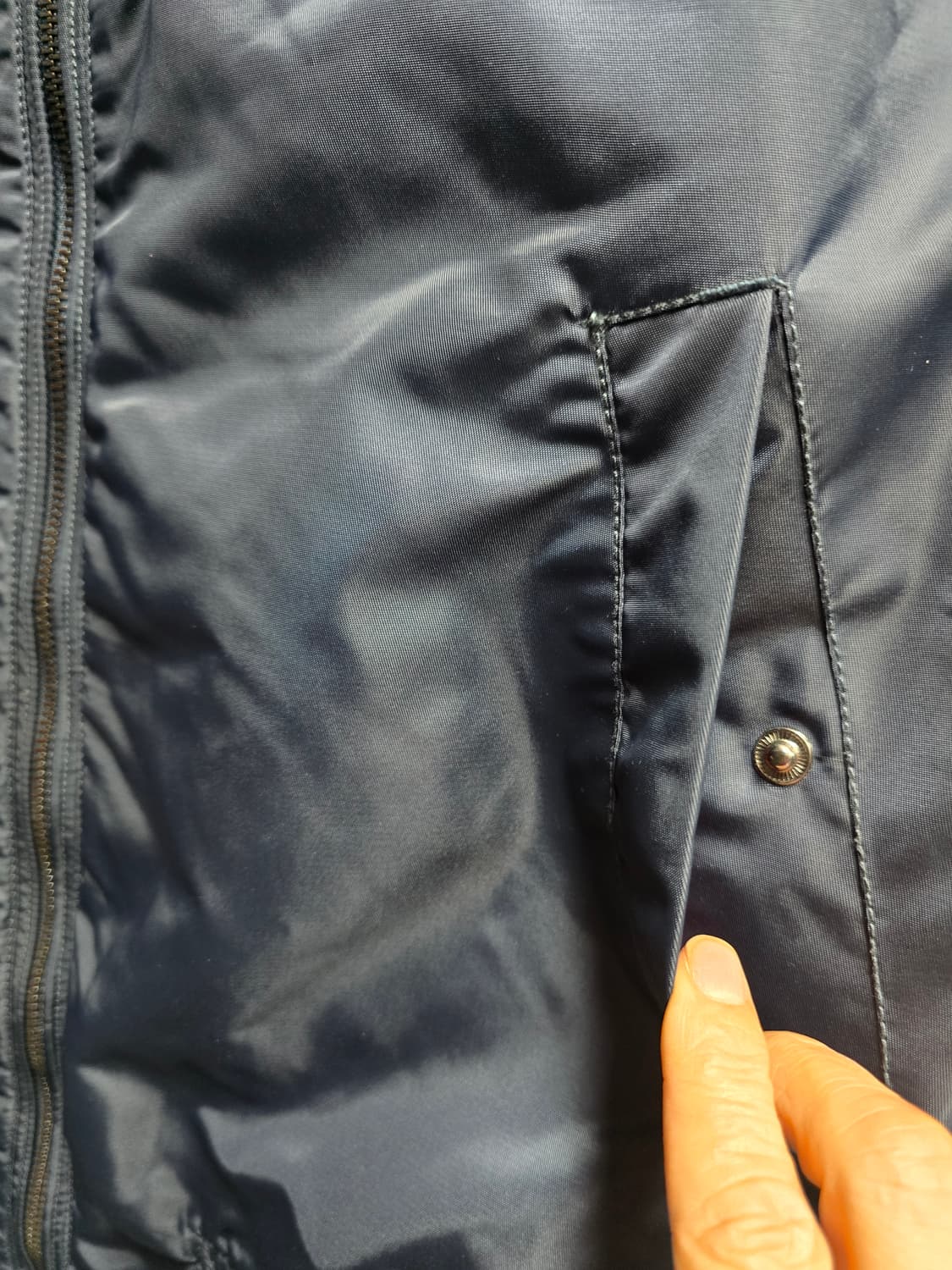 타미힐피거 누빔항공점퍼. 붐버자켓 S 상품이미지4