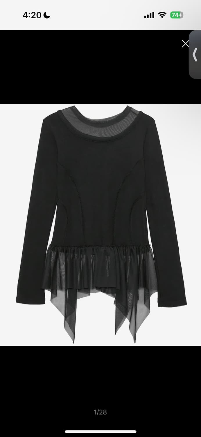 Layered Lace Frill Long Sleeve (FL-137_B 상품이미지1