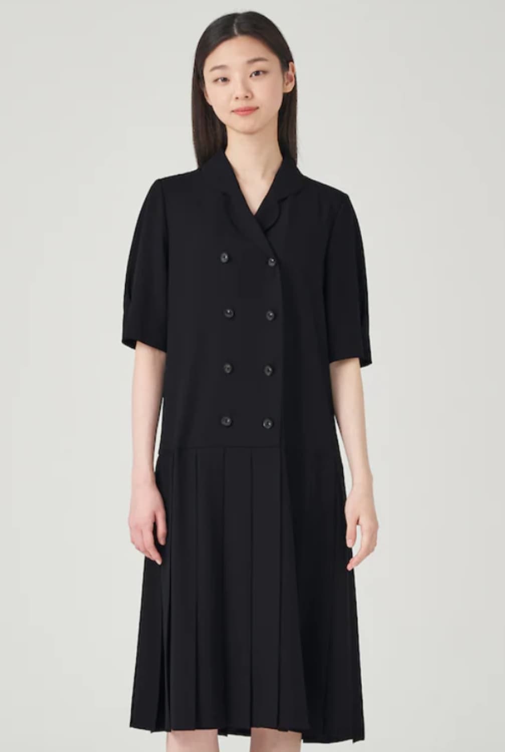 새상품) 빈폴 칼라 더블원피스 다크네이비(55사이즈) 상품이미지4