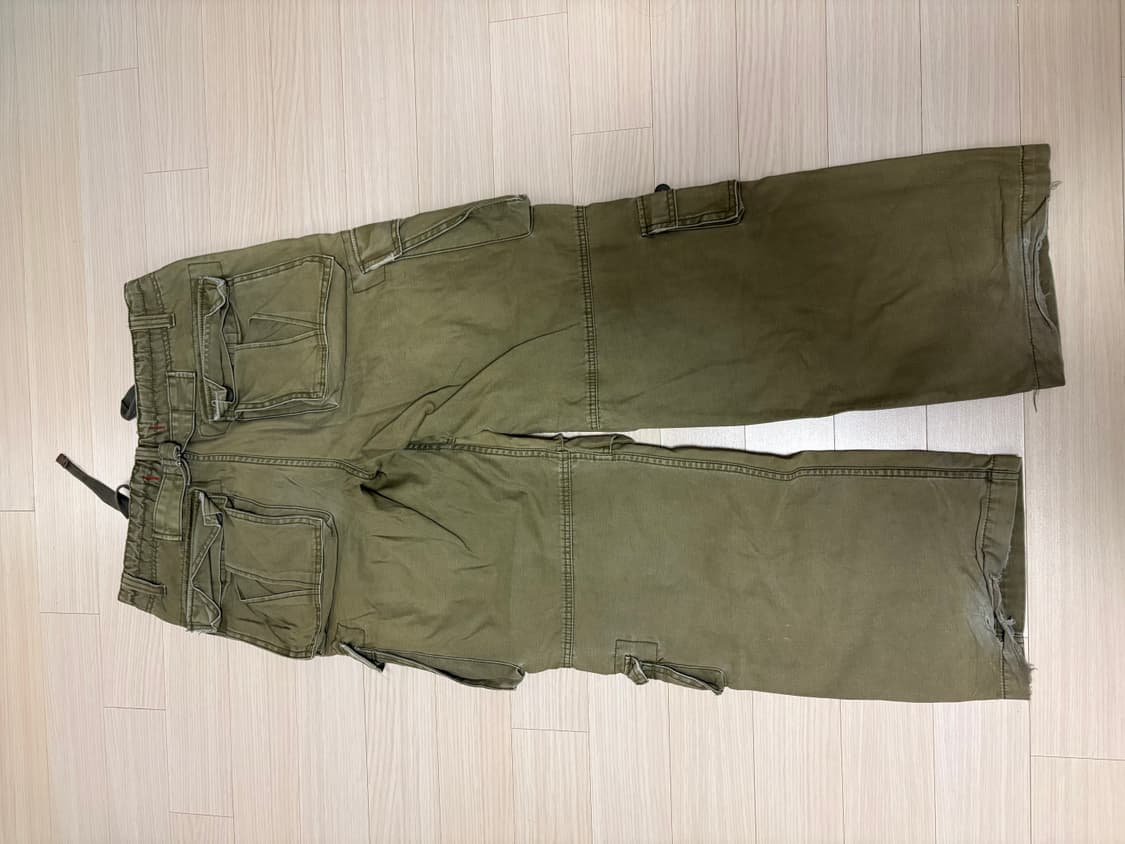 카키 카고 바지 상품이미지2