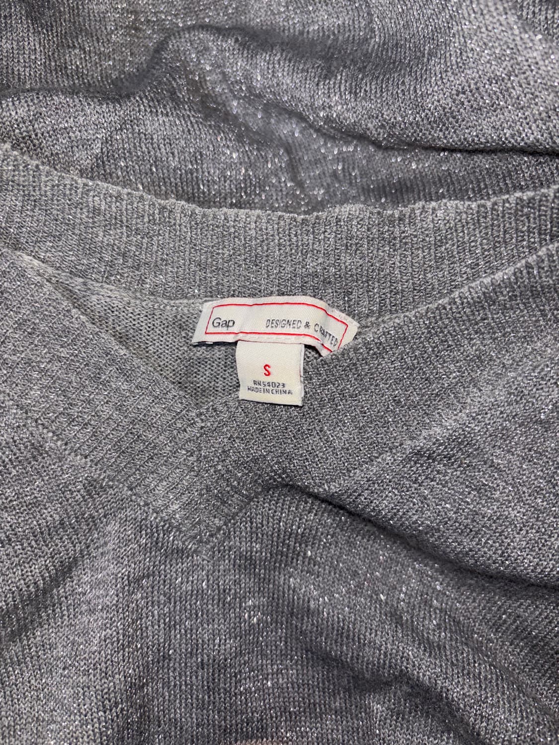 gap 갭 글리터 브이넥 슬리브 상품이미지3