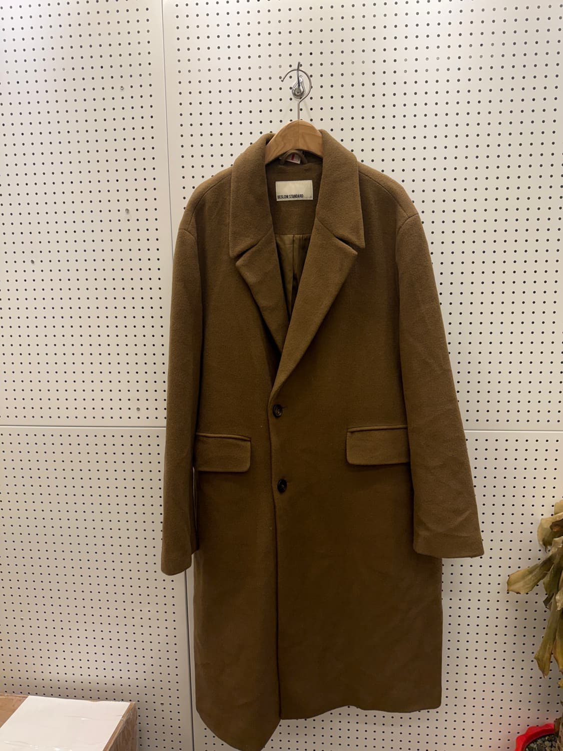 비슬로우 브라운 더블 롱 코트 U151 상품이미지2