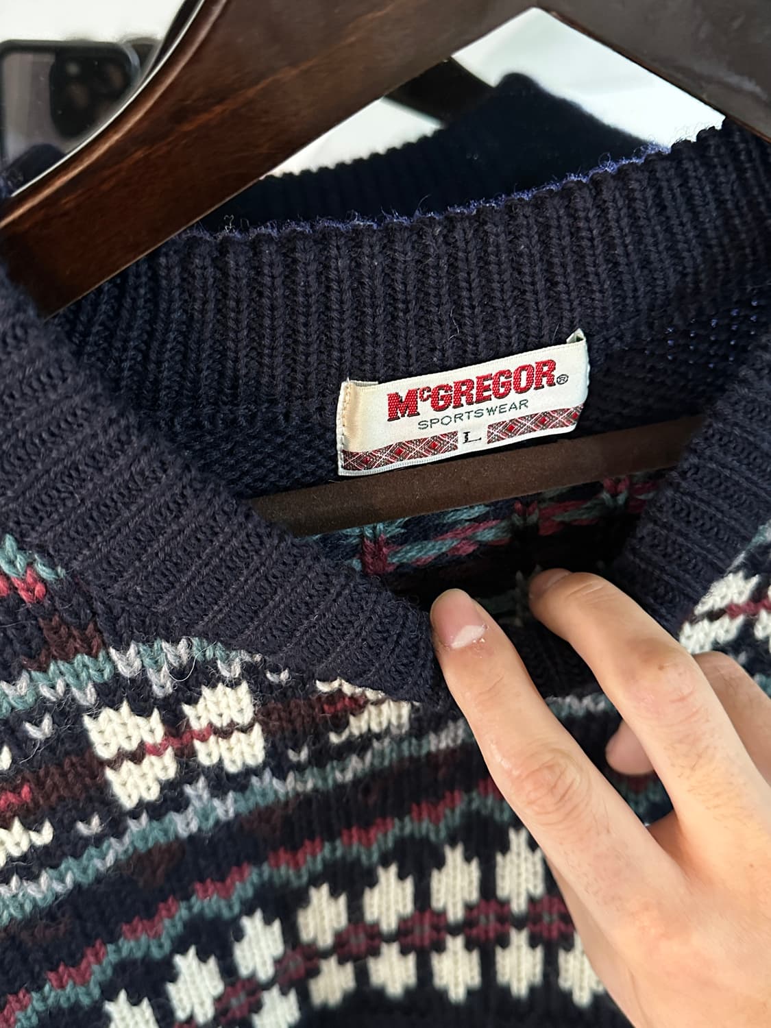 맥그리거 페어아일 빈티지 스웨터 니트 상품이미지4
