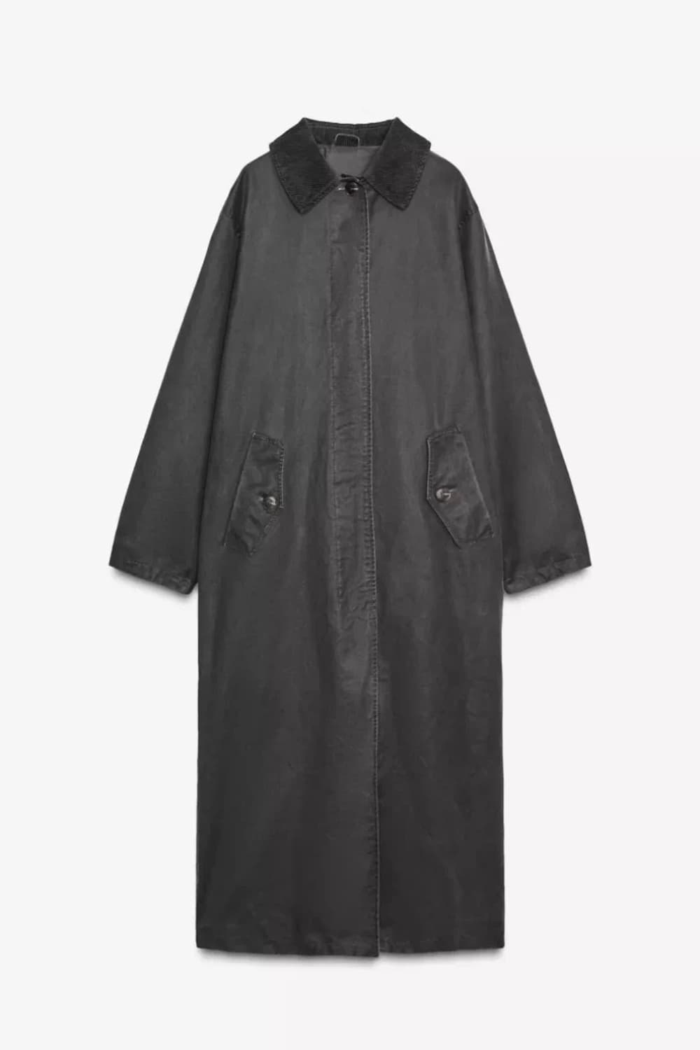 자라 코듀로이 카라 롱자켓 (ZARA)  상품이미지4