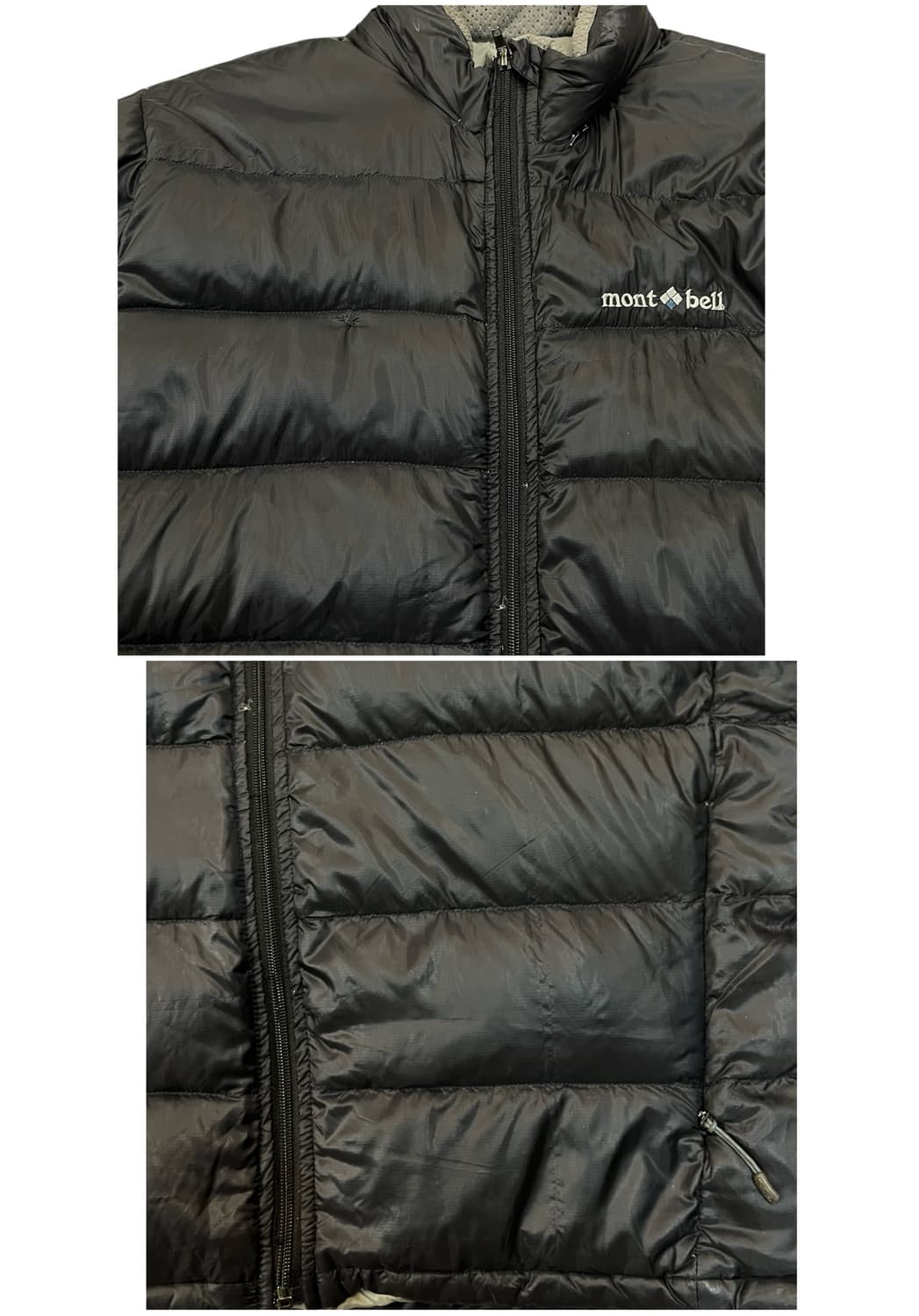 몽벨 경량패딩 블랙 L #csz2056 상품이미지5