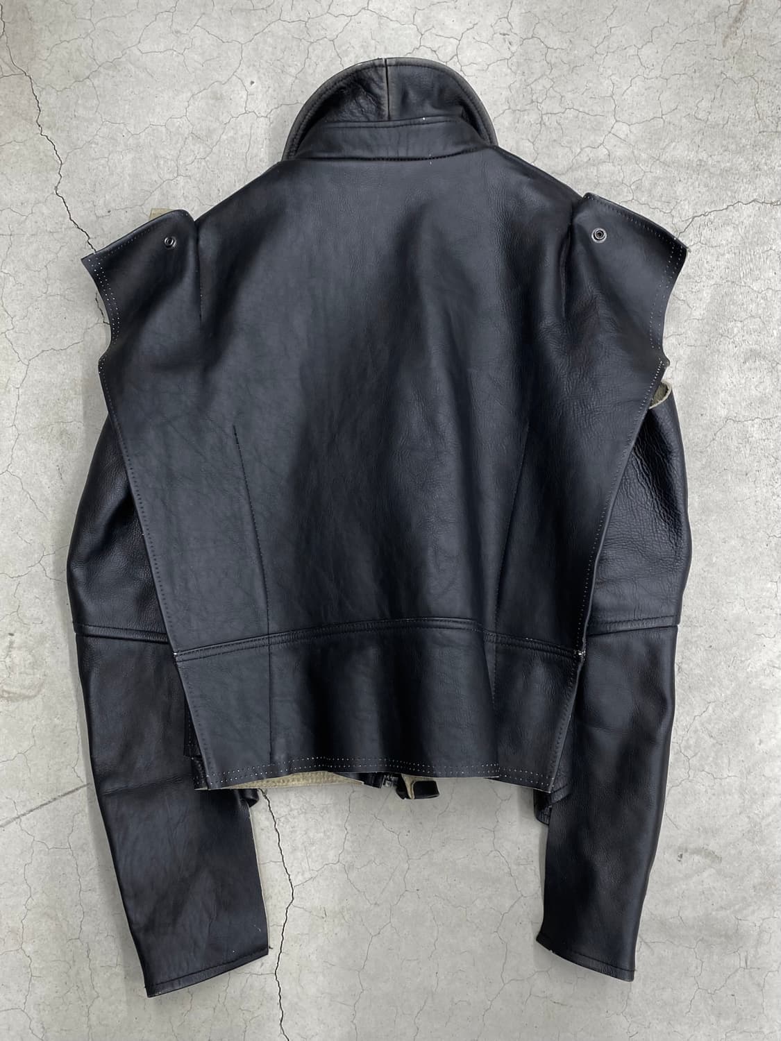 마르지엘라 x H&M 12SS 디컨스트럭티드 레더 자켓 상품이미지6