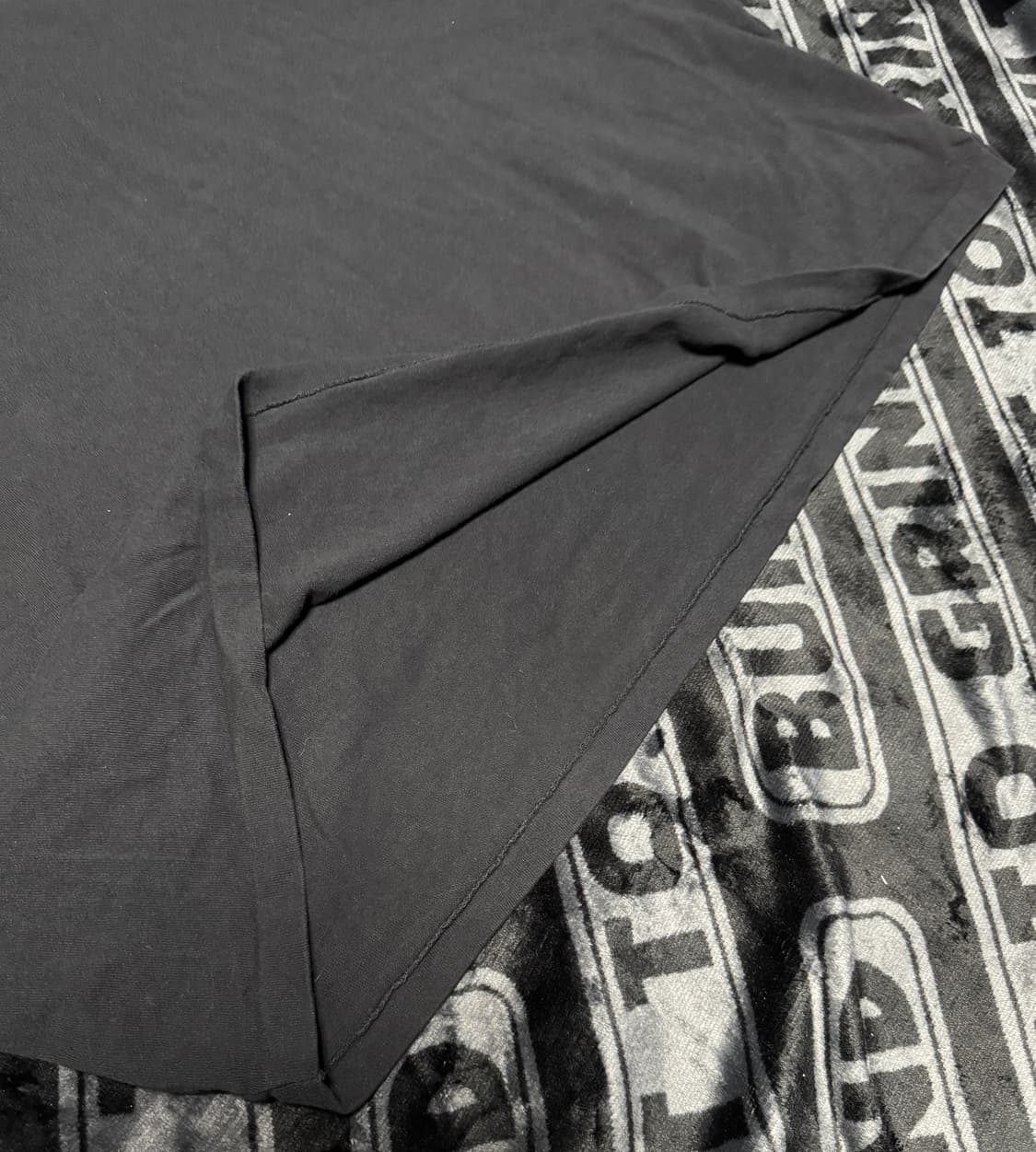 로스 앤젤레스 어패럴 싱글 스티치 심리스 디럭스 티 블랙 상품이미지4