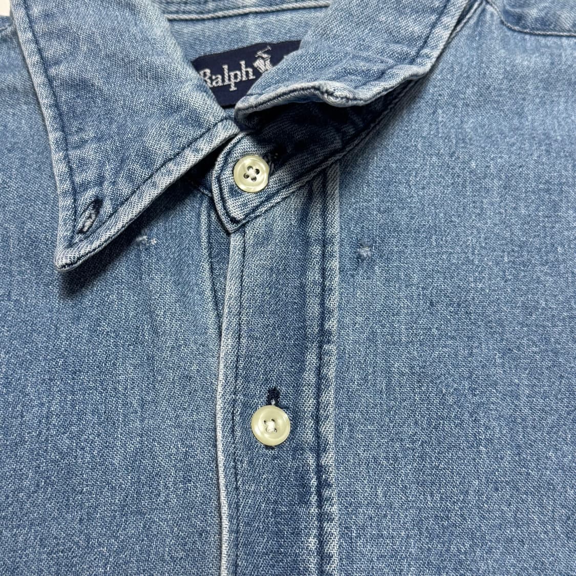 M 폴로랄프로렌 레드 포니 청 데님 셔츠 상품이미지3