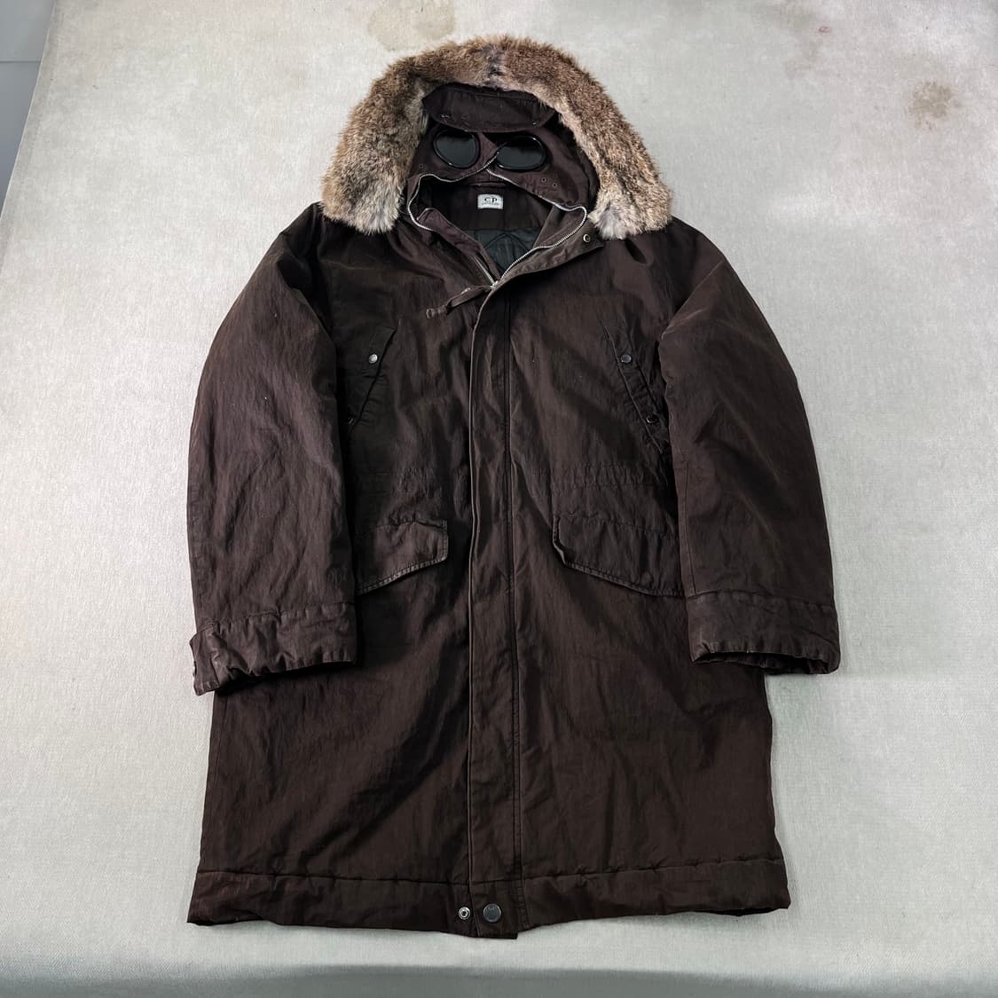 100 CP컴퍼니 왁스드 신슐레이트 고글 야상 파카 상품이미지1