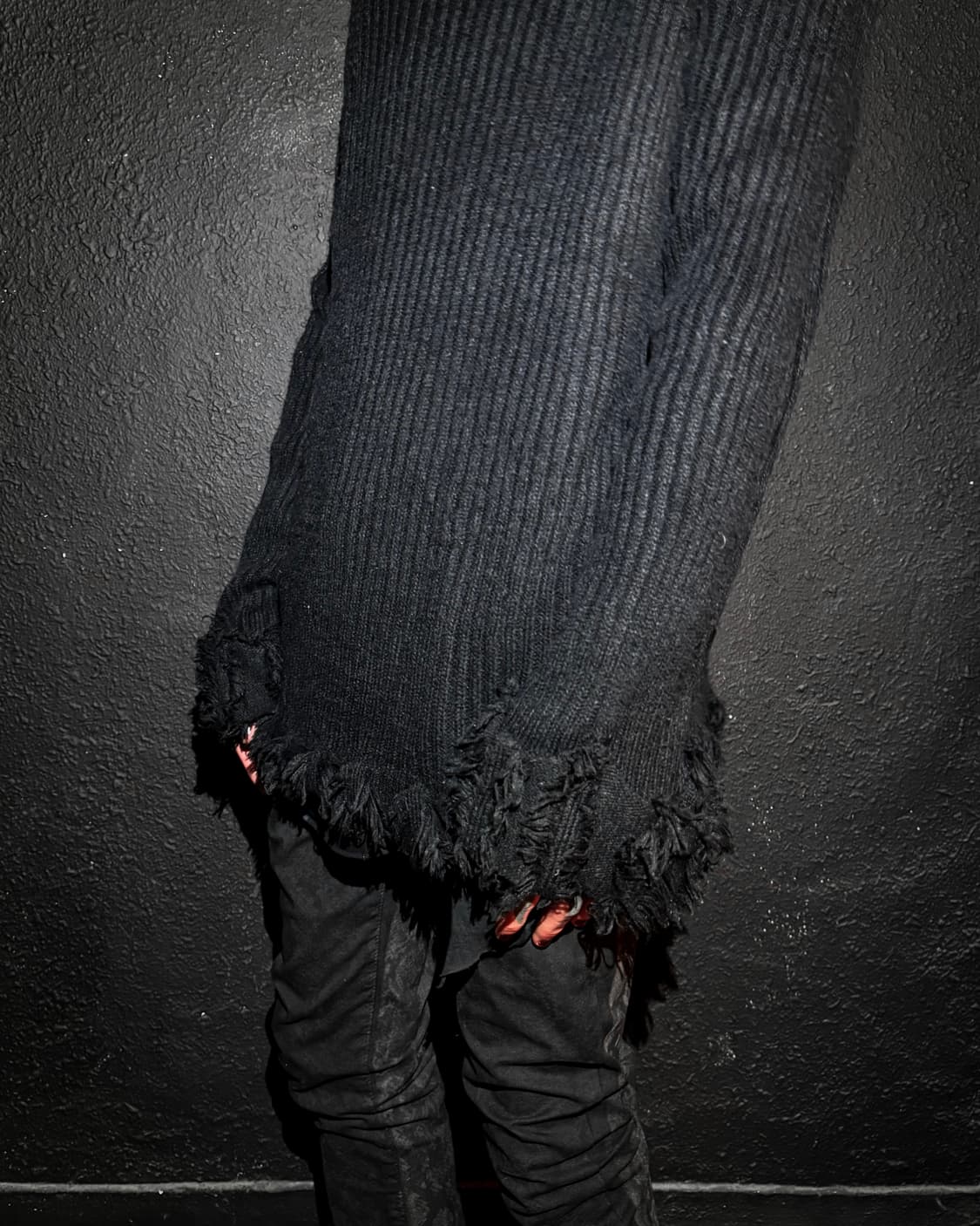 Black Distressed Knit 상품이미지4
