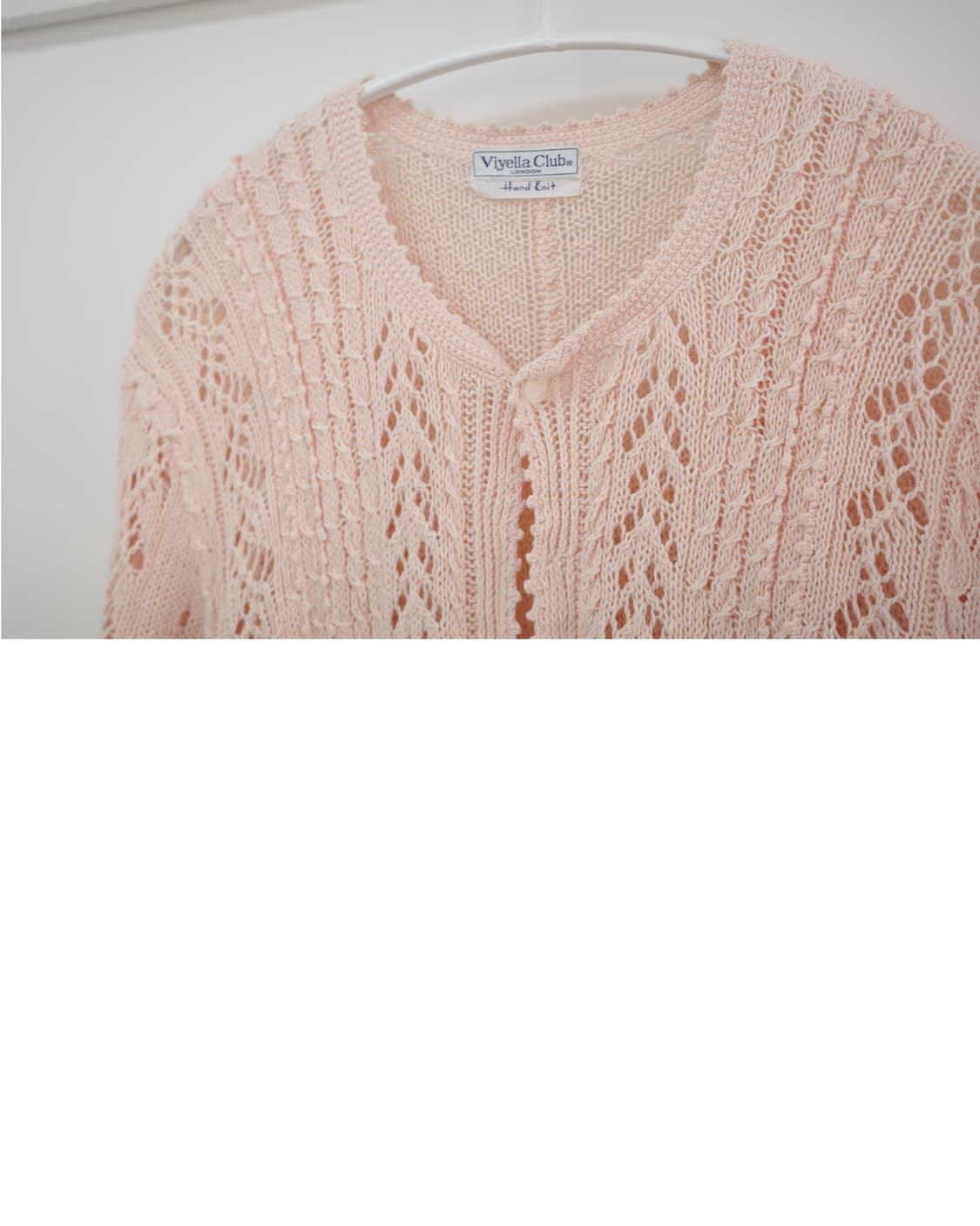 Viyella club London pink half cardigan 상품이미지7