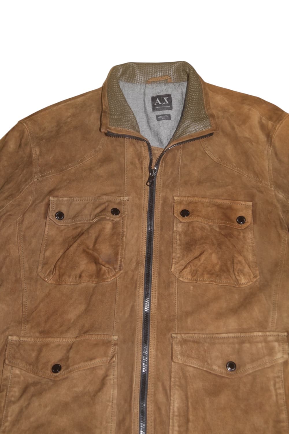 아르마니 익스체인지 빈티지 스웨이드 레더 자켓 상품이미지5