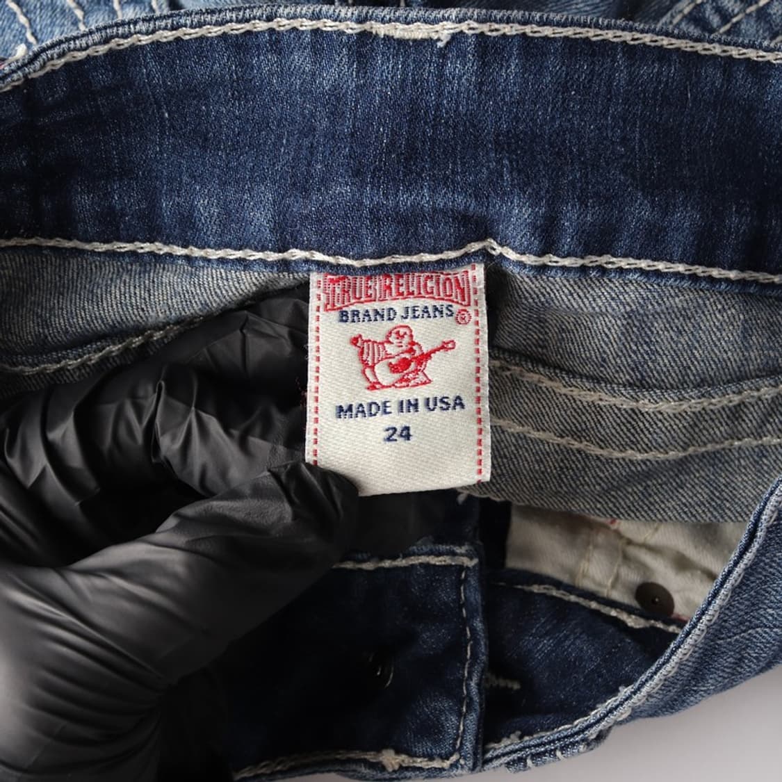 트루릴리전 빈티지 워싱 로우라이즈 부츠컷 데님 24 상품이미지5