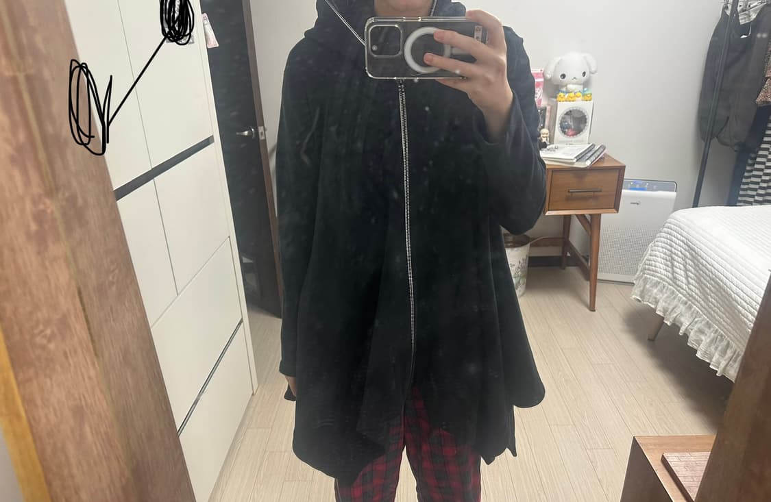 bajra 드레이프 후드집업  상품이미지1