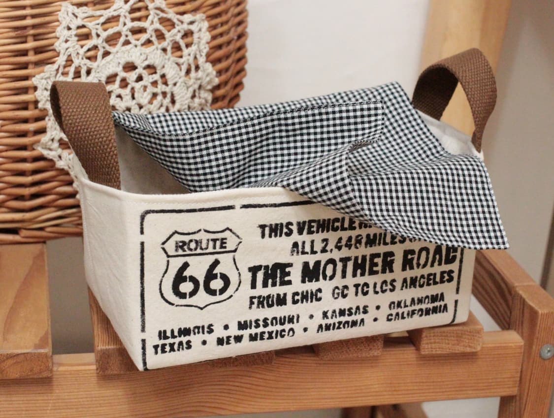 핸드메이드 광목 패브릭 바구니 상품이미지1