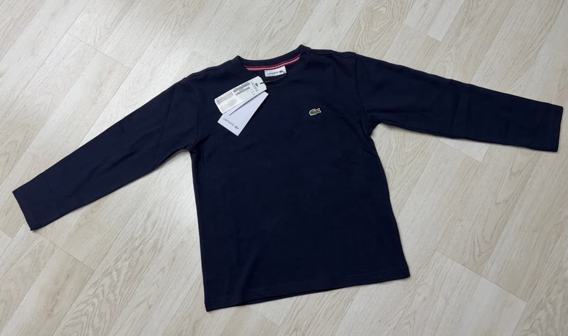 (택있음) LACOSTE 라코스테 키즈 롱슬리브 티셔츠 145 상품이미지1