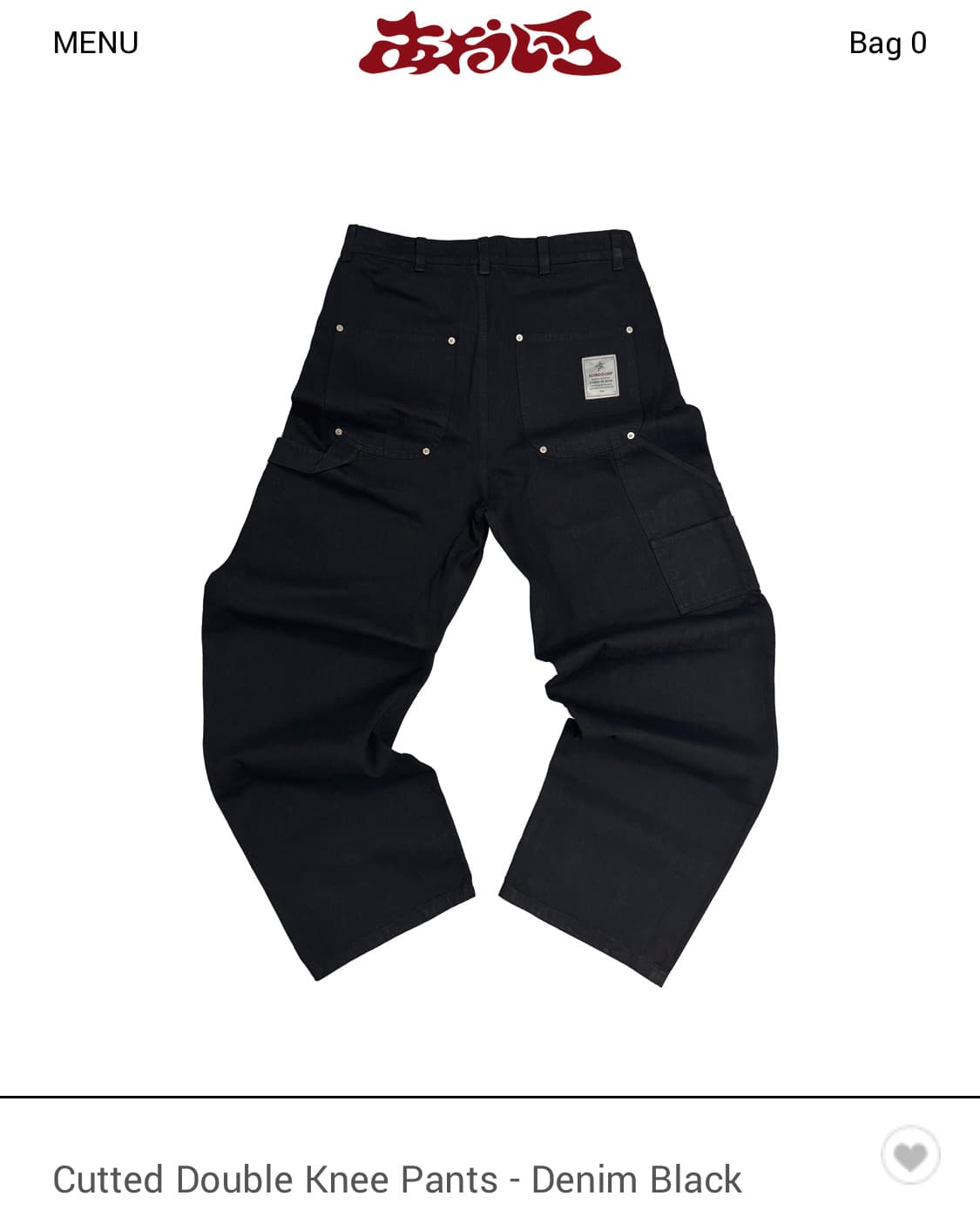아오이로 커티드 데님팬츠 2size 상품이미지1