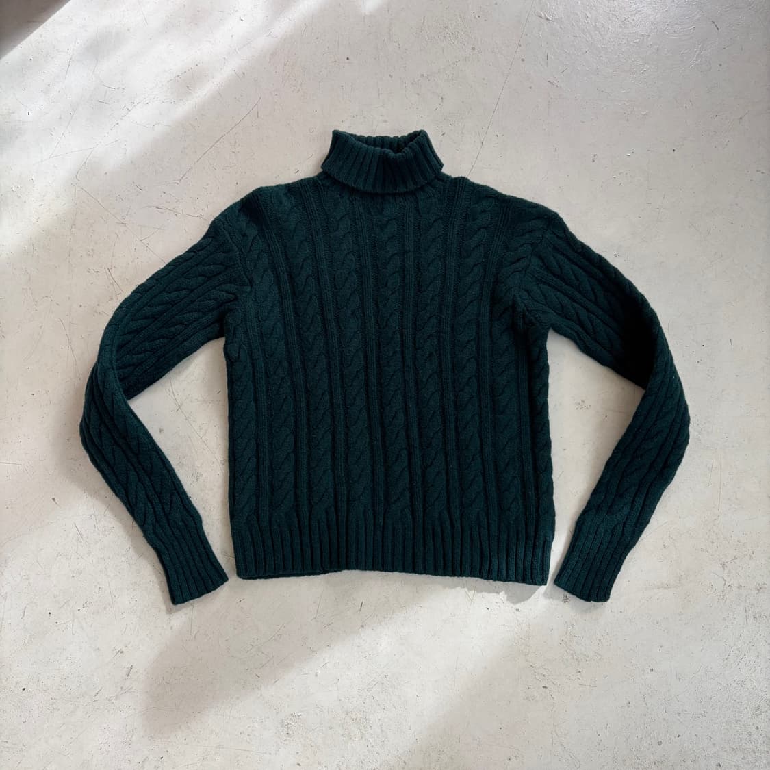 폴로 랄프로렌 케이블 니트 터틀넥 울 스웨터 M 상품이미지1