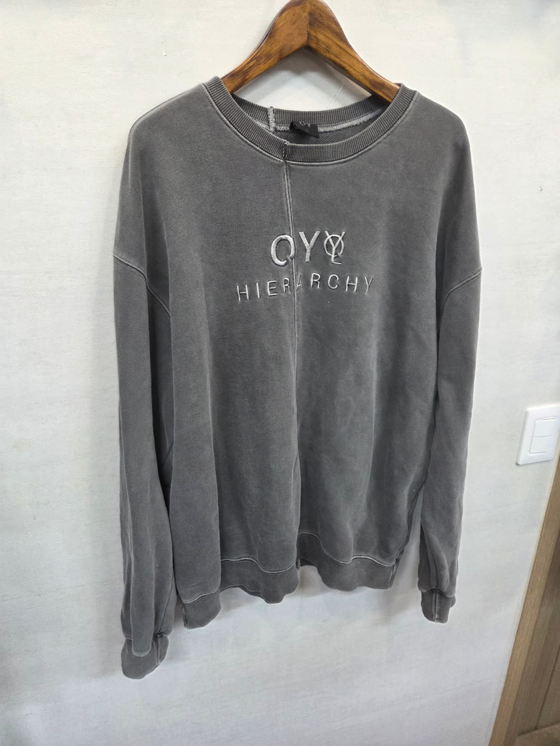 Oy 오버사이즈 절개 피그먼트 맨투맨 xxl 상품이미지4