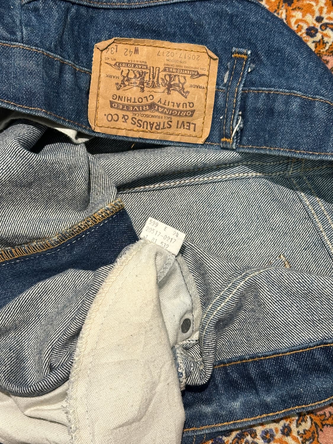 Ealry 80s USA Levis 517 Orange tab 상품이미지6