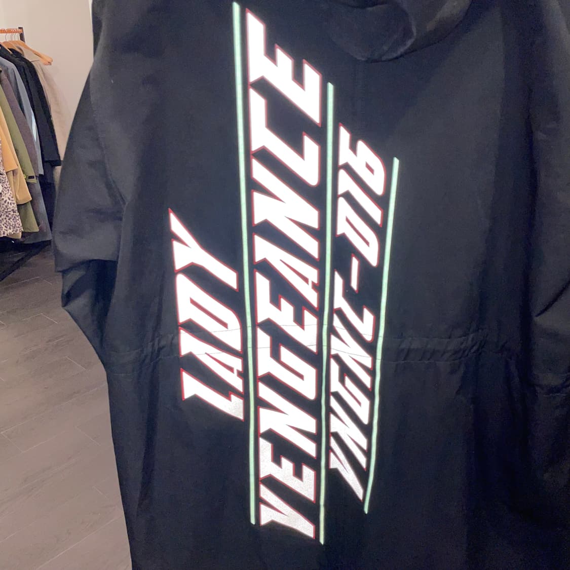 혜인서 리플렉티브 로고 오버사이즈 파카 상품이미지3