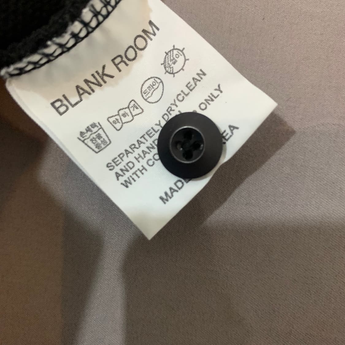 2 블랭크룸 원버튼 PK 폴로 긴팔 카라티 상품이미지4