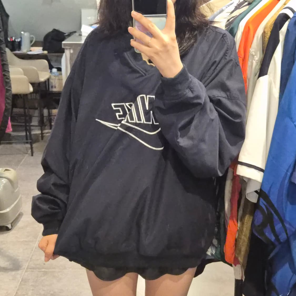 [NO.9] 나이키 빅로고 웜업 블랙 상품이미지2