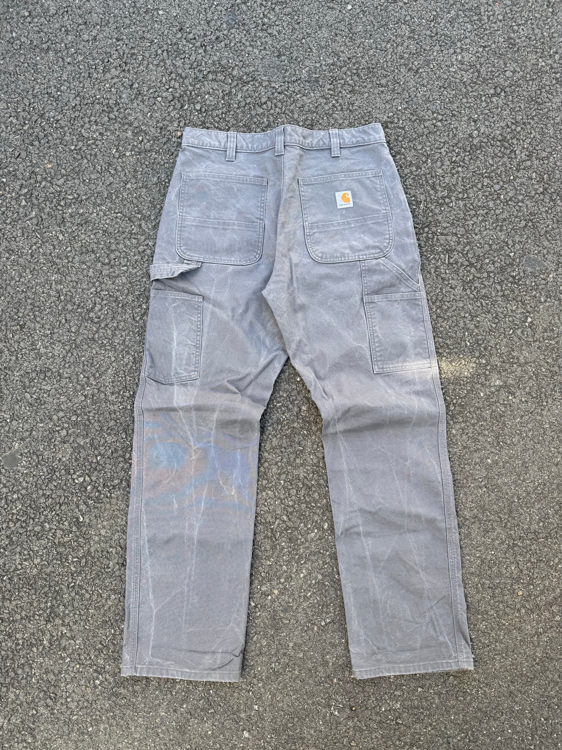 칼하트 빈티지 싱글니 워크팬츠 그레이 상품이미지7