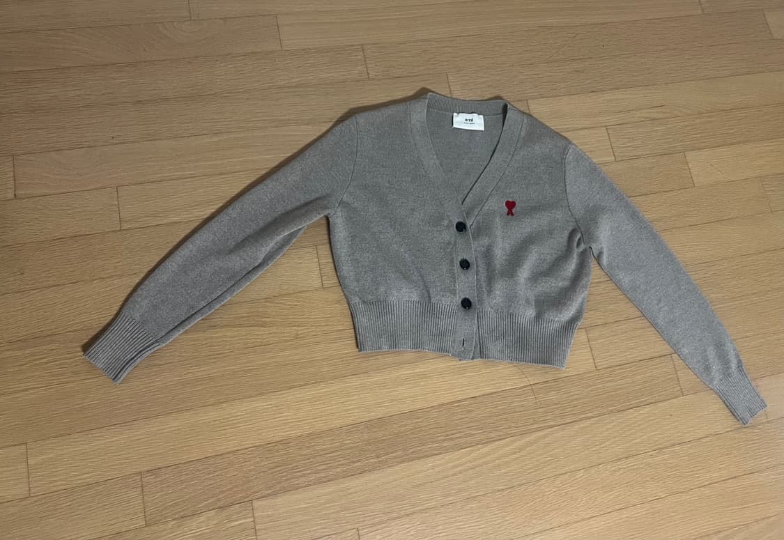 아미 스몰로고 여성 크롭 가디건 상품이미지6