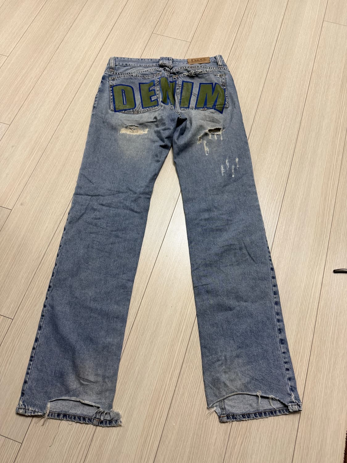 돌체앤가바나 DENIM 백프린팅 데미지진 상품이미지3