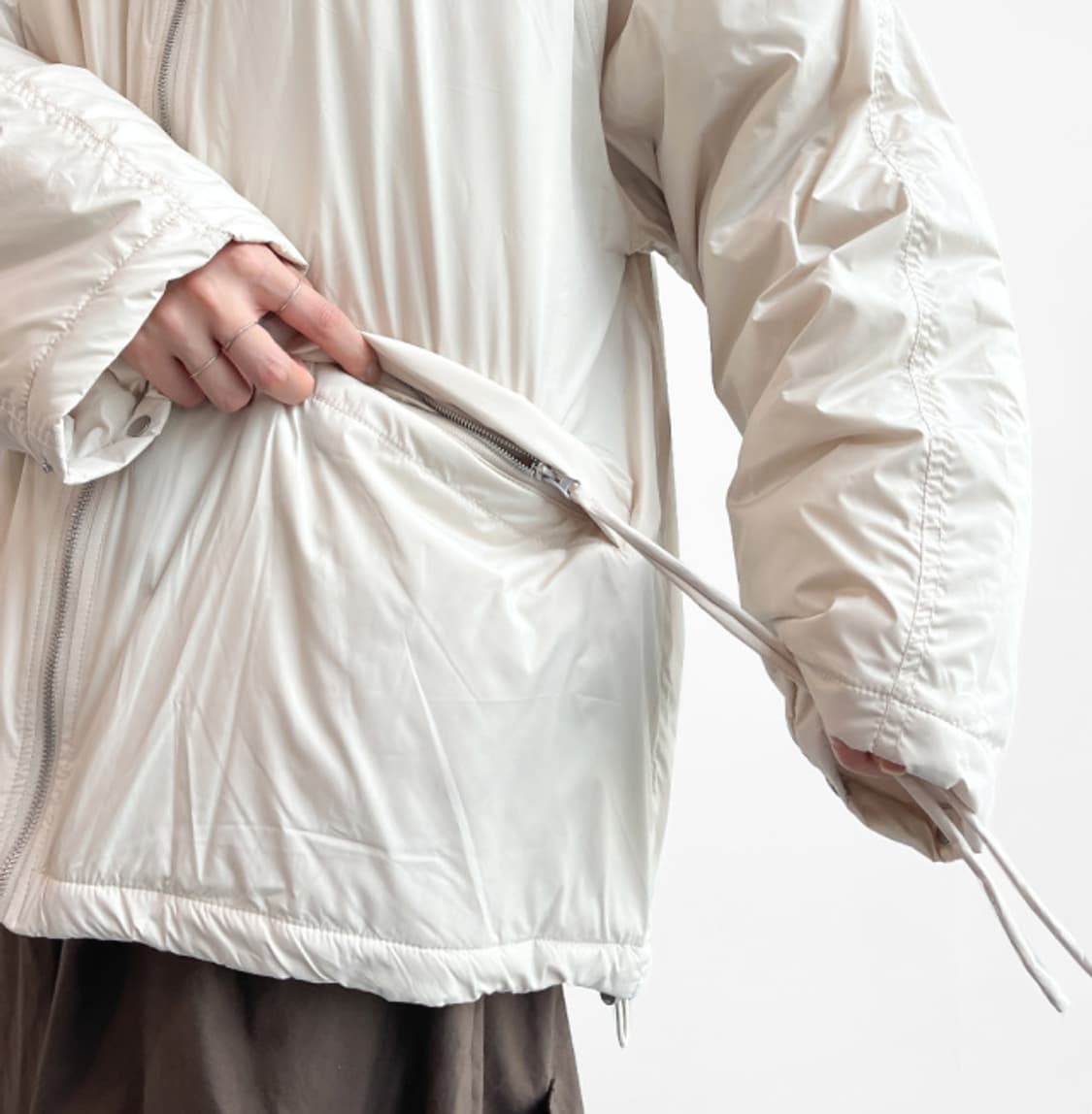 패딩점퍼아이보리 상품이미지3
