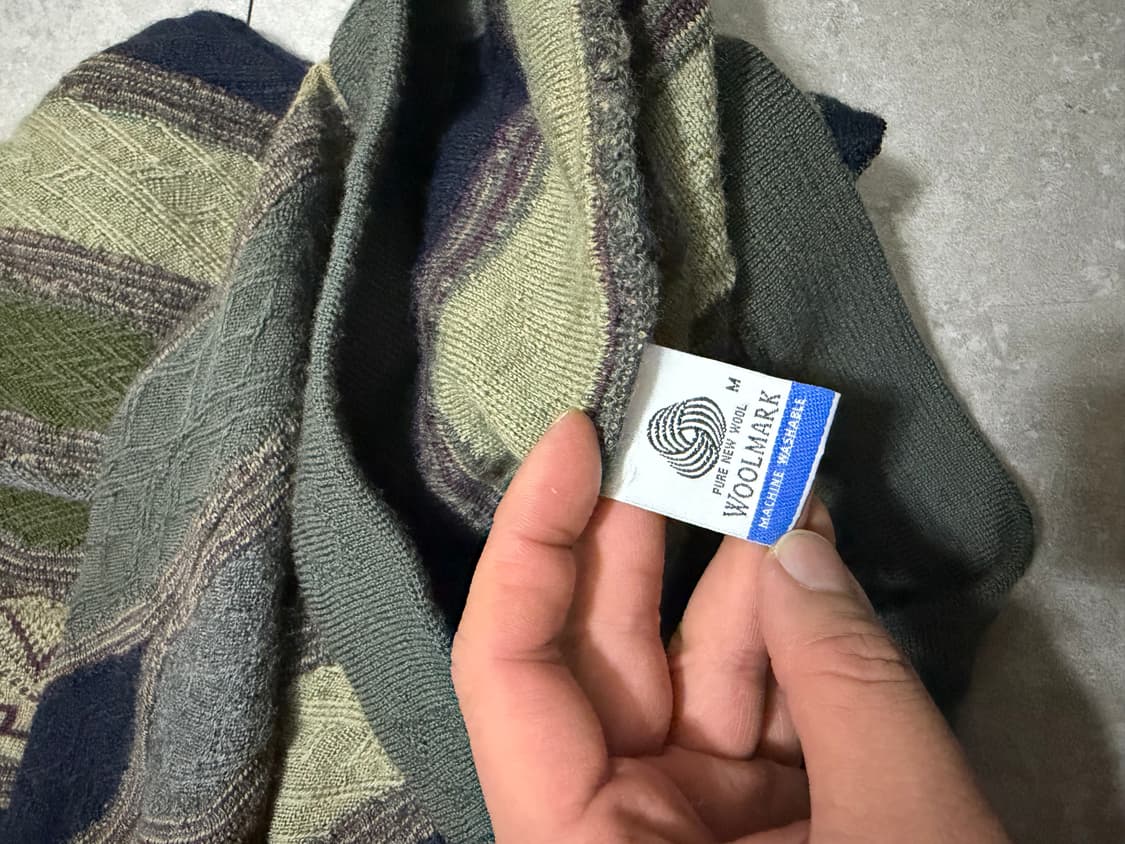 00s  오스트레일리아 빈티지 쿠지패턴 케이블 니트  95~100size 상품이미지3