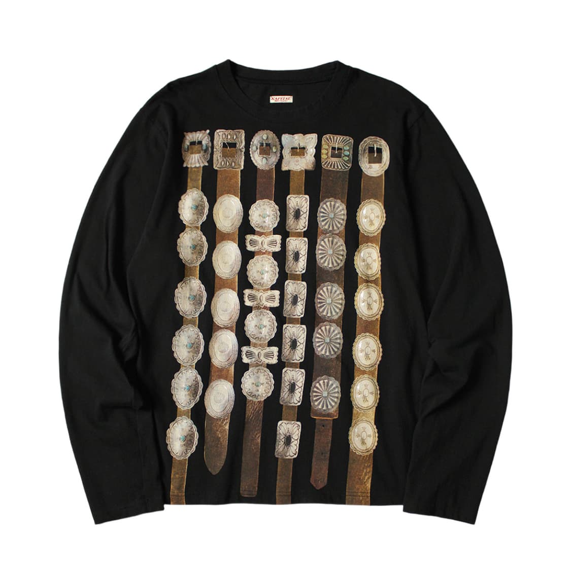 캐피탈 콘초 프린트 저지 크루 롱티셔츠  상품이미지1