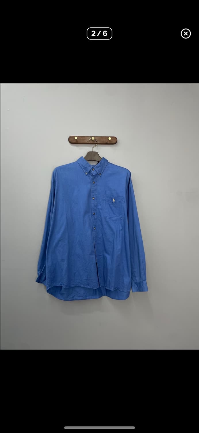 폴로랄프로렌 오버핏블루 옥스포드셔츠 A2964 상품이미지2