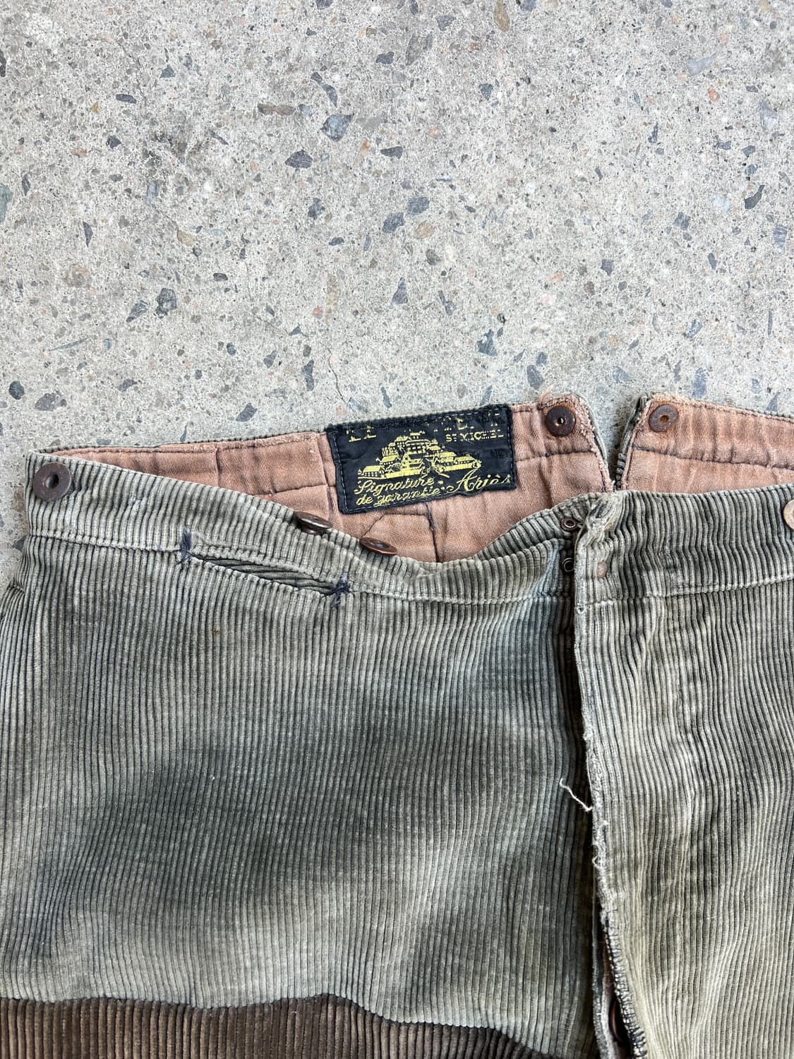 1940s Le Mont St Michel 프렌치 르몽생미셸 코듀로이팬츠 상품이미지4