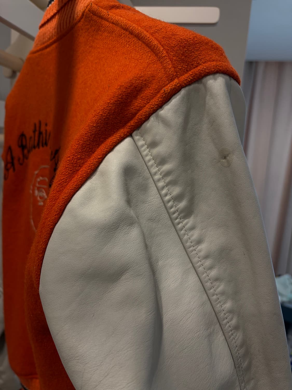 A Bathing Ape 오렌지 바시티 자켓 상품이미지5