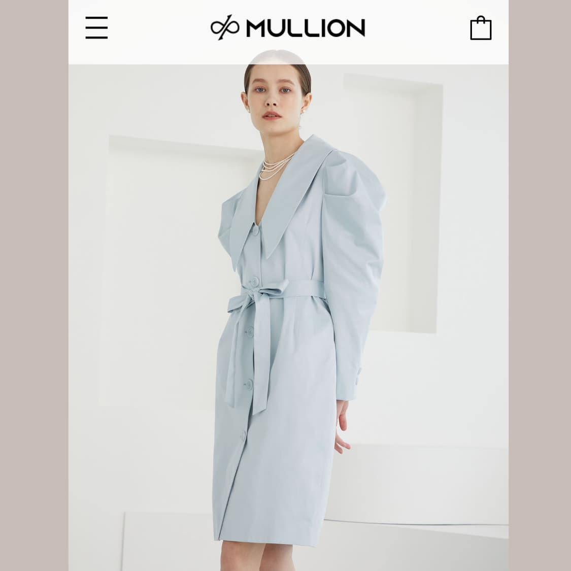 멀리온(MULLION) 원피스&트렌치코트 55-66 새상품 상품이미지1