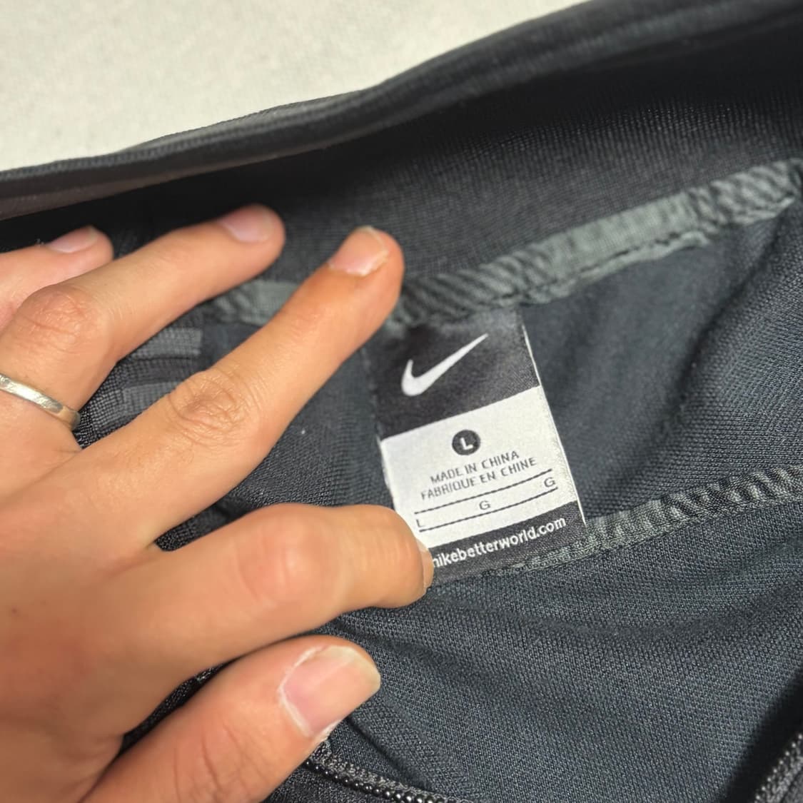 L 나이키 맨체스터유나이티드 블랙 트랙탑 상품이미지4