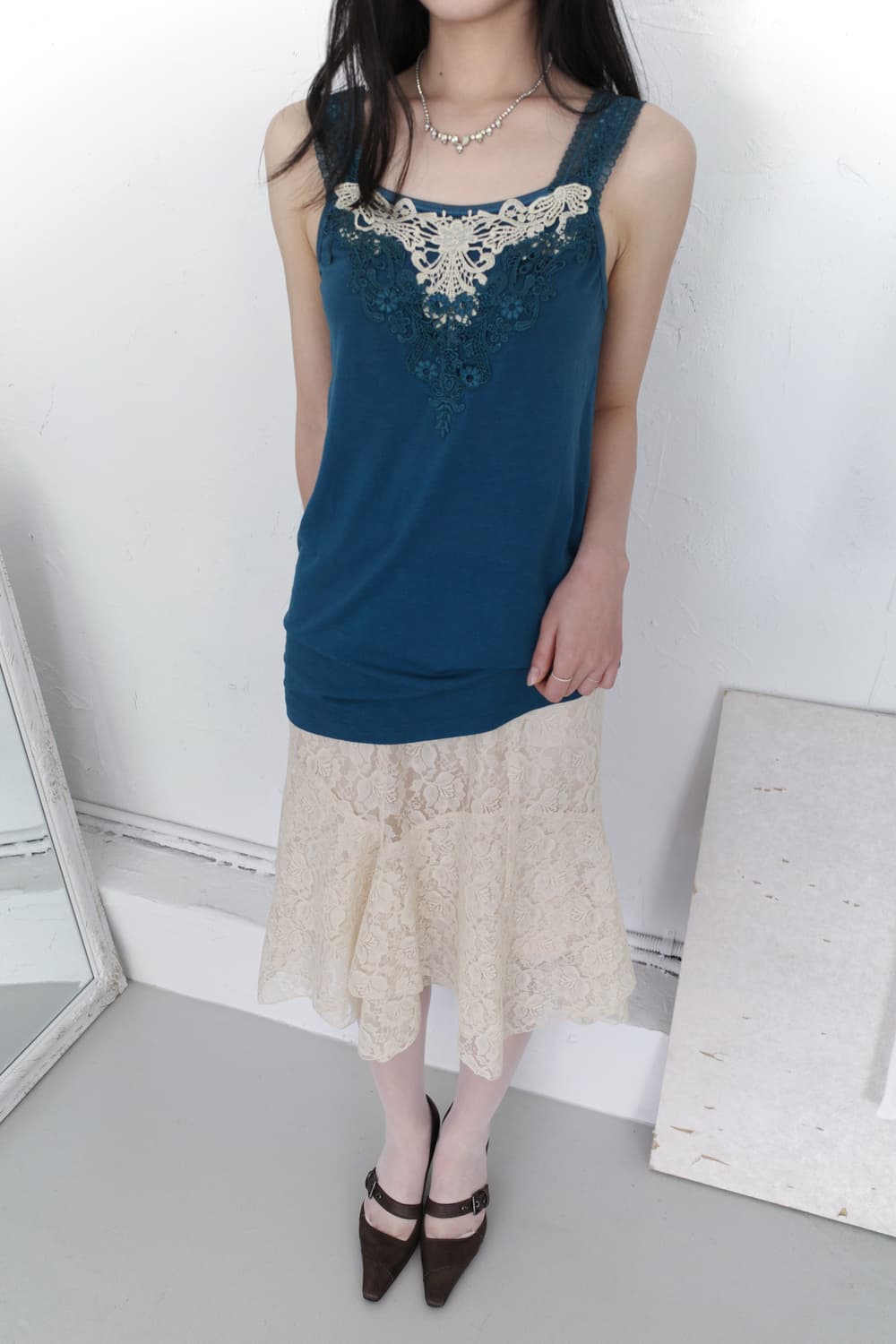 lace sleeveless 상품이미지5