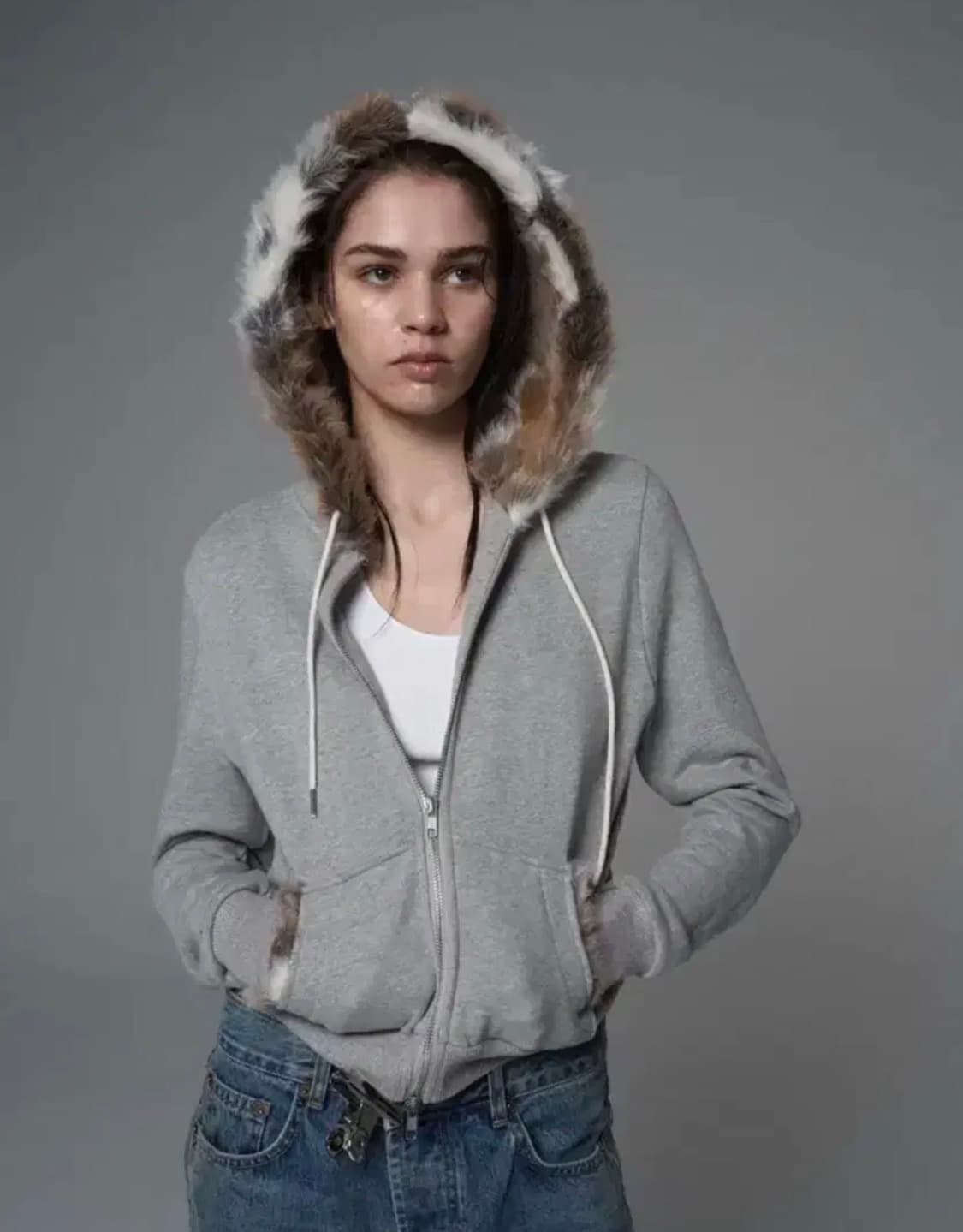 세틀포문 퍼 후드집업 상품이미지3