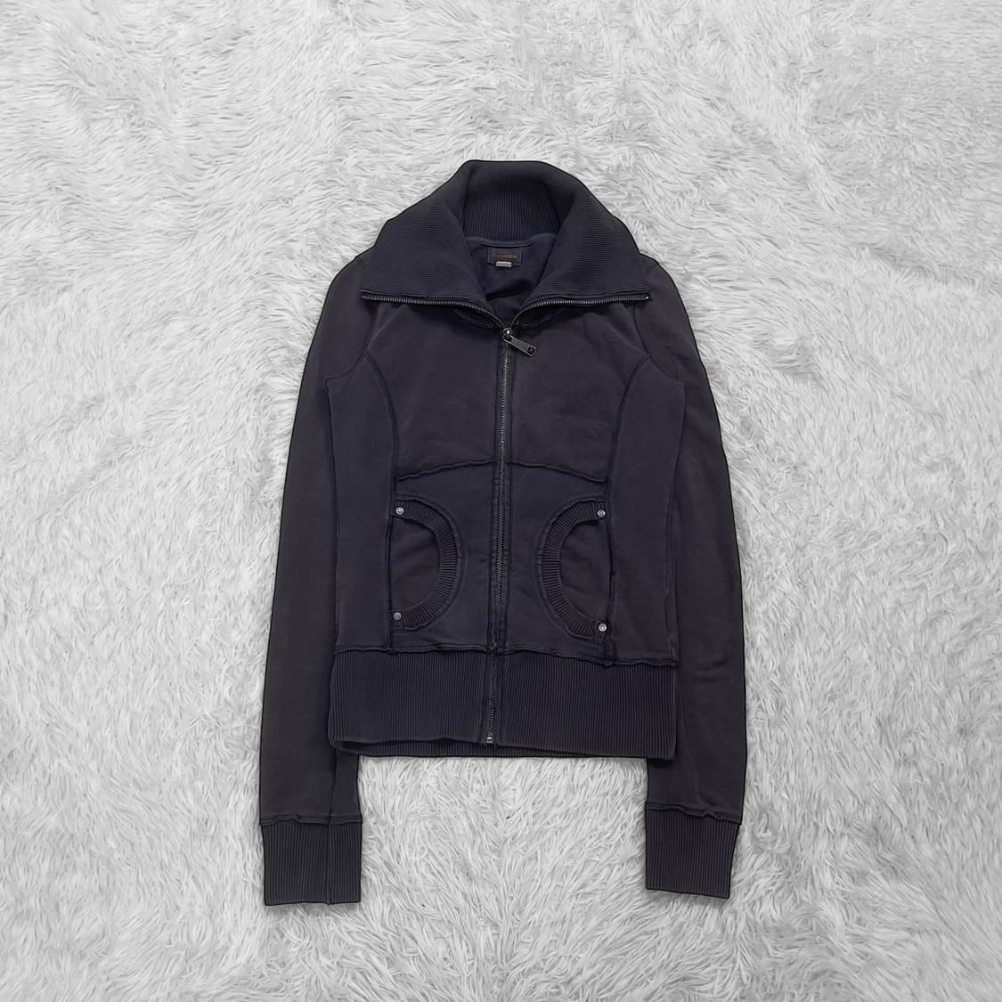 디젤 하이넥 스웻 집업 자켓 다크그레이 상품이미지4