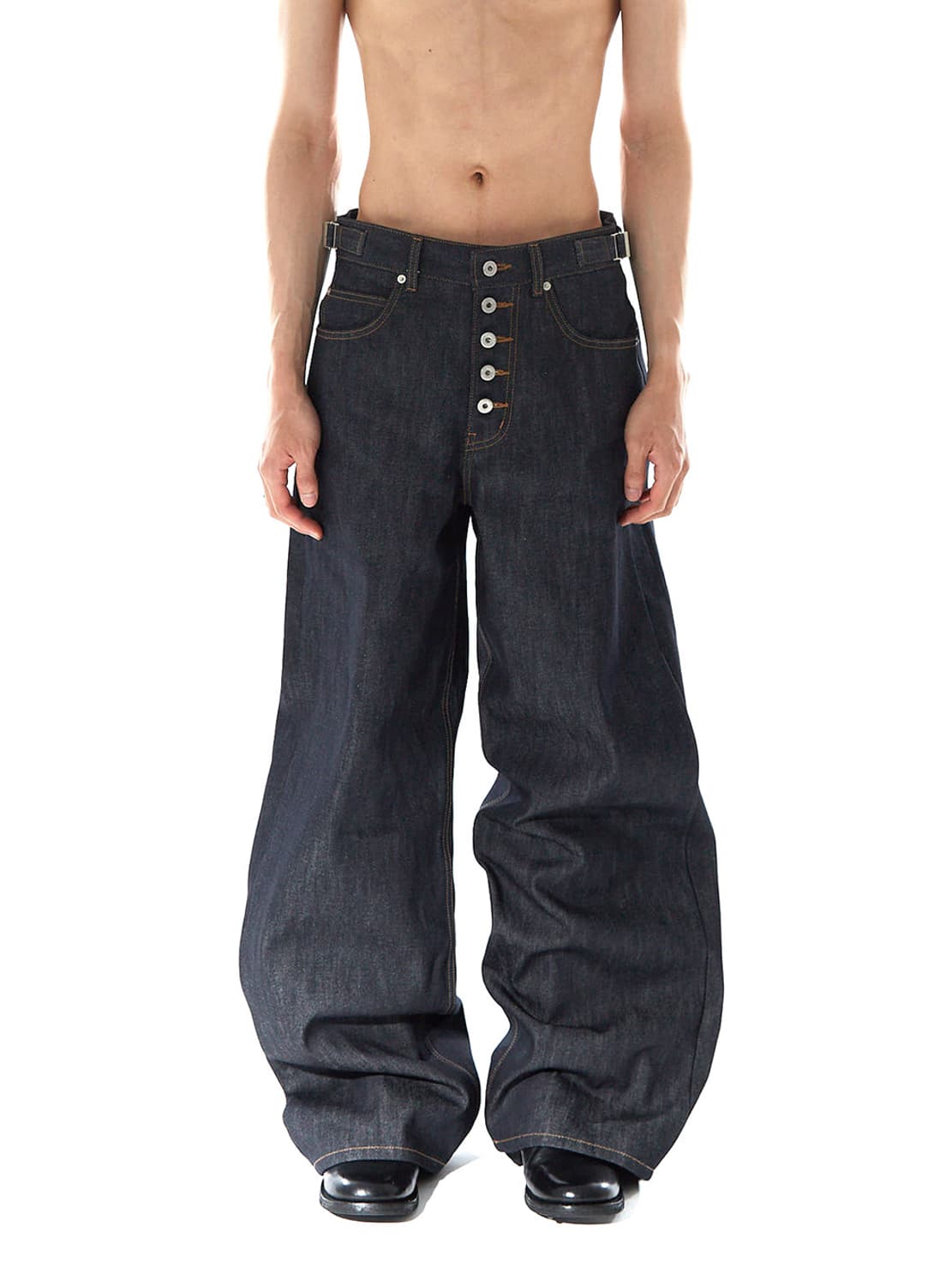 비엑세스 TRIBAL RAW DENIM LOOSE PANTS  상품이미지2