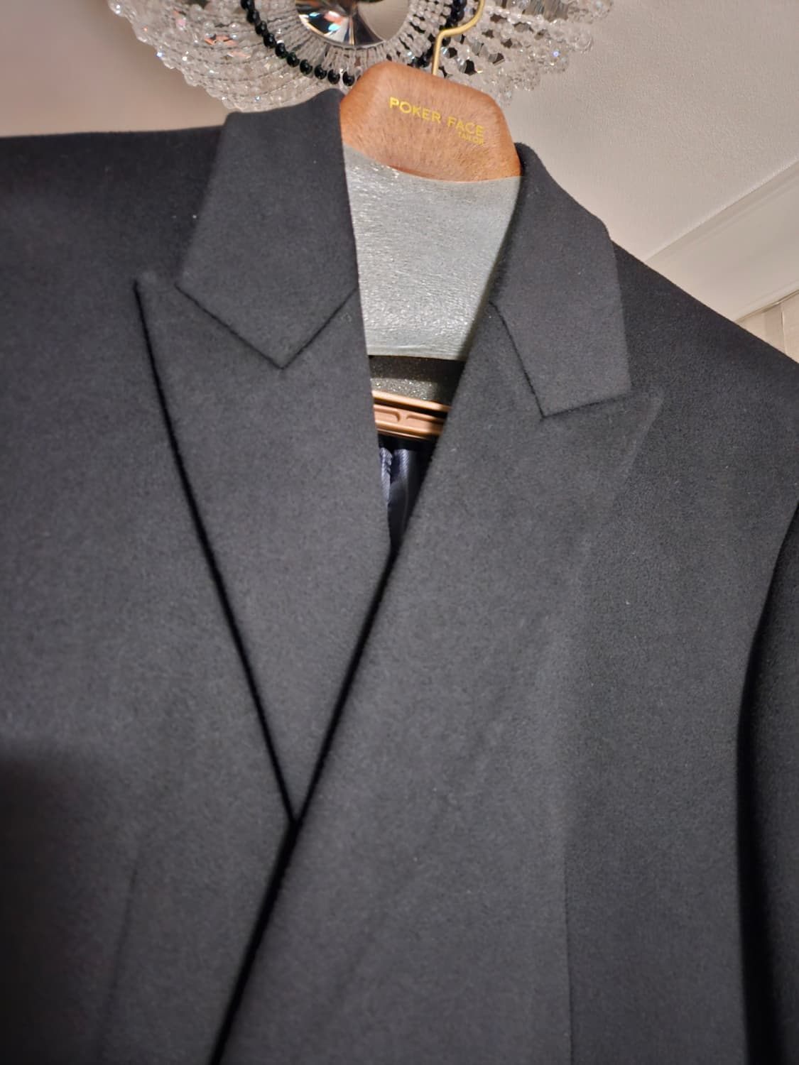 포커페이스 로로피아나 czar 짜르 더블코트 블랙 48사이즈 상품이미지2