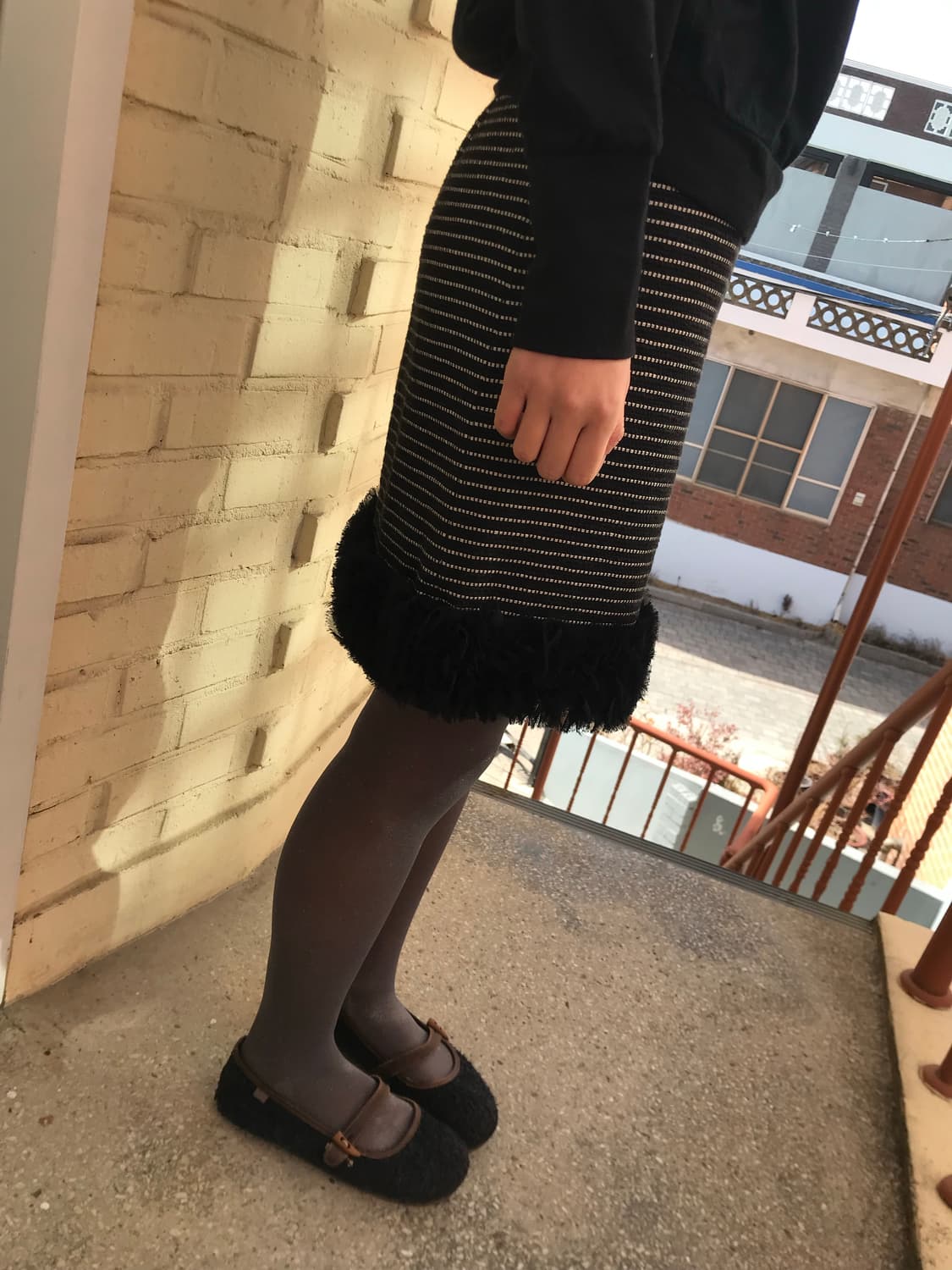 스트라이프 프릴 스커트 상품이미지6