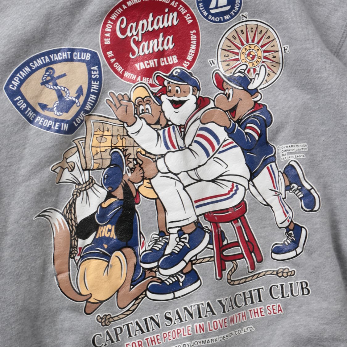 캡틴산타 그레이 프린팅 스웻셔츠   상품이미지4