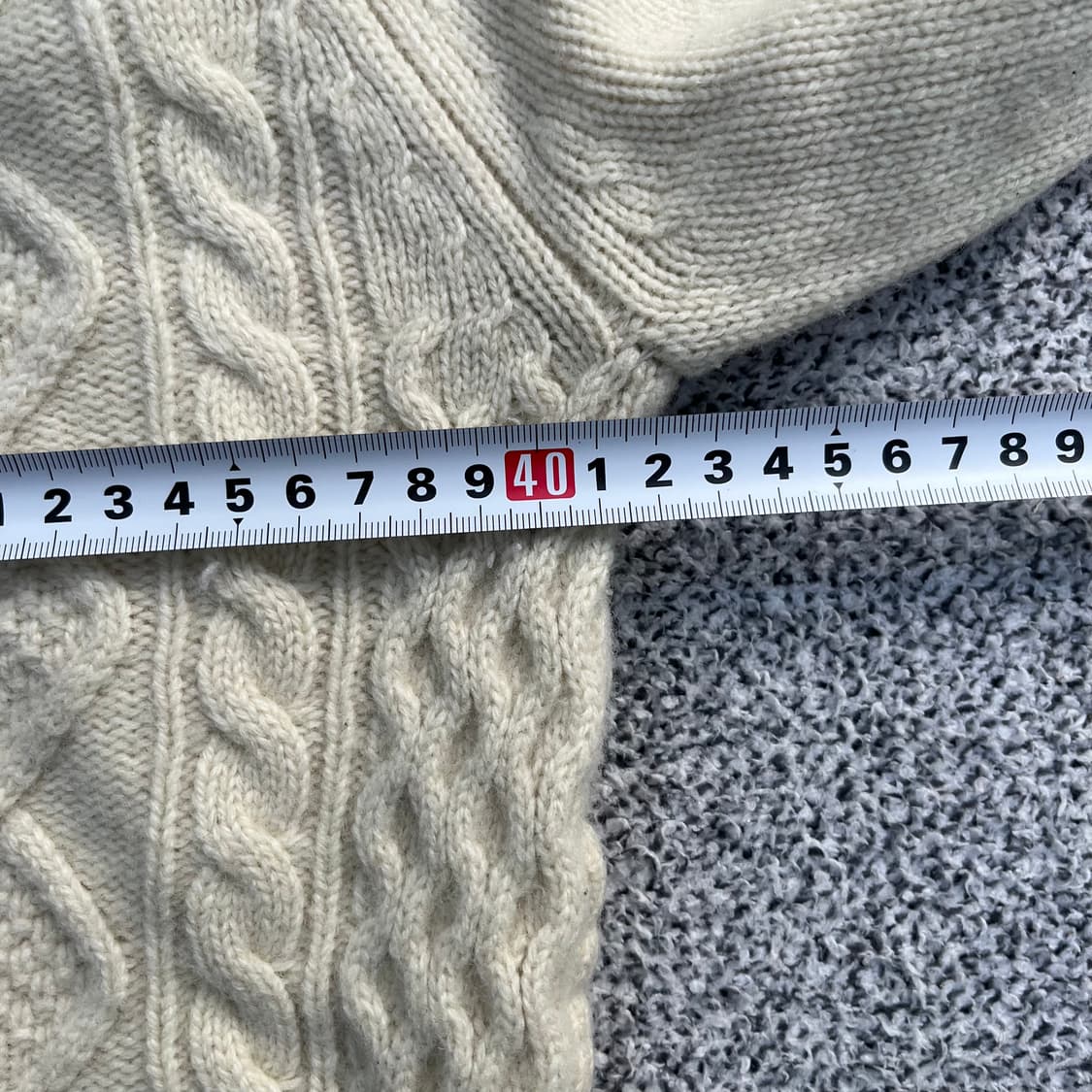 XS 프레드페리 케이블 니트 0403M 상품이미지6